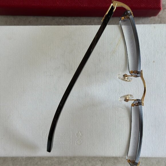 Cartier Black Wood Frames - Picture 1 of 4